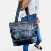 Black Quilted Puffer Bag sold by ZZs