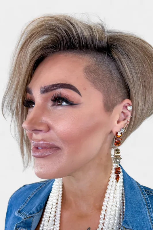 Amber Cascade Crystal Drop Earrings sold by ZZs