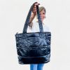 Black Quilted Puffer Bag sold by ZZs