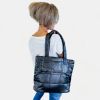 Black Quilted Puffer Bag sold by ZZs