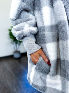 Hooded Jacket | Grey Checkered sold by ZZs