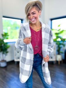 Hooded Jacket | Grey Checkered sold by ZZs