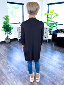 Pocket Cardigan | Black sold by ZZs
