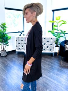 Pocket Cardigan | Black sold by ZZs