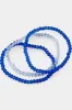 Blue Faceted Beaded Stretch Bracelets sold by ZZs