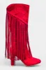 Red Fringe Rhinestone Boots sold by ZZs