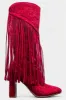Red Fringe Rhinestone Boots sold by ZZs