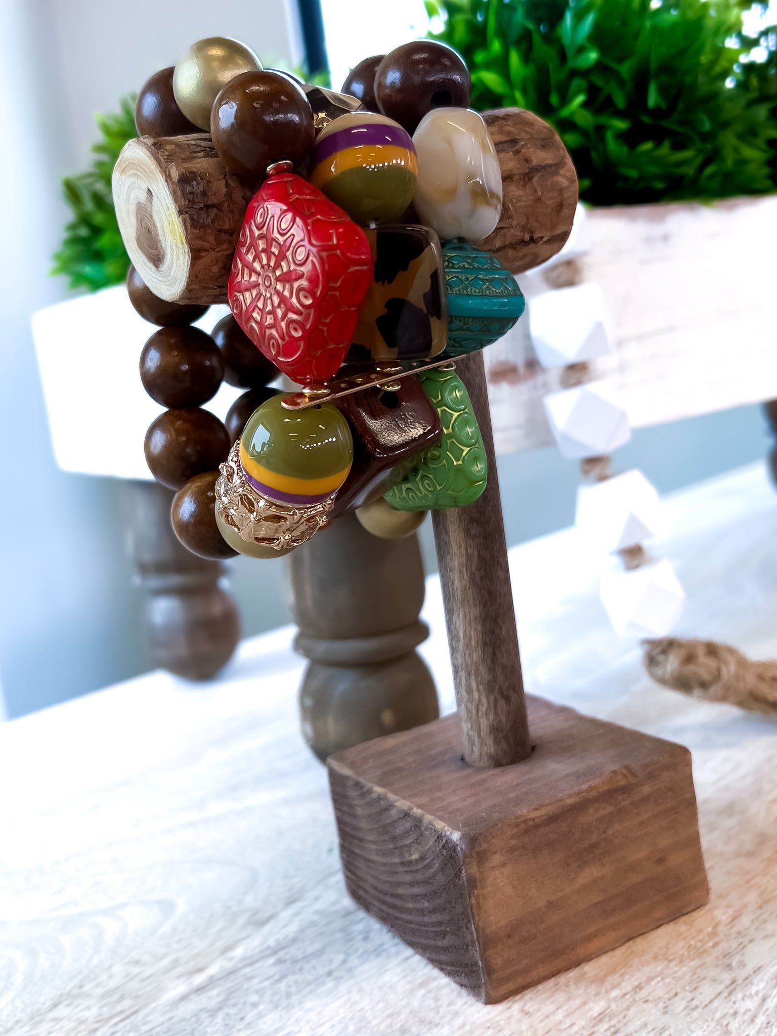 Resin Bead Stretch Bracelets sold by ZZs product image thumbnail 5