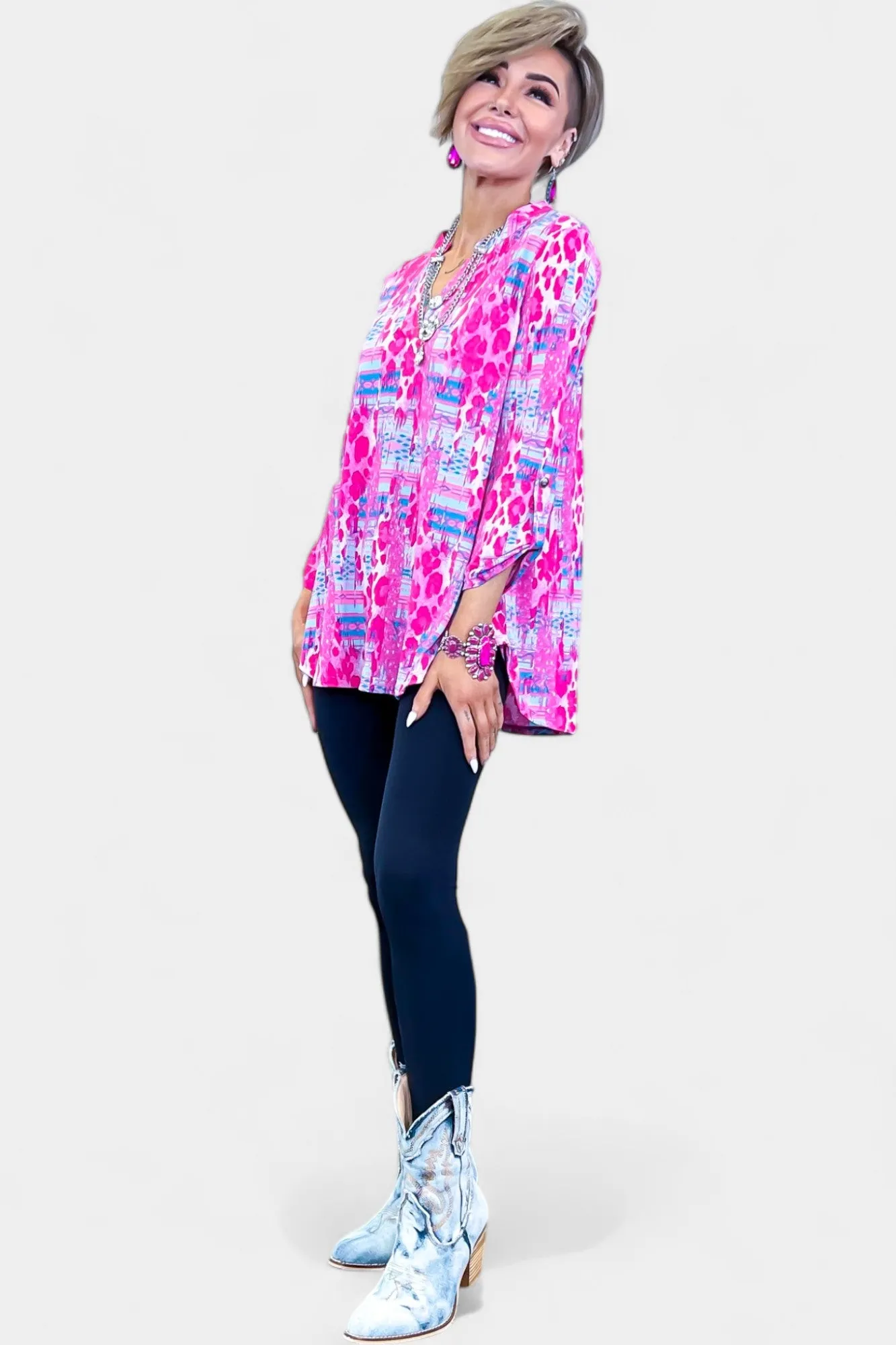 Blue & Pink Animal Lizzy Top sold by ZZs product image thumbnail 5
