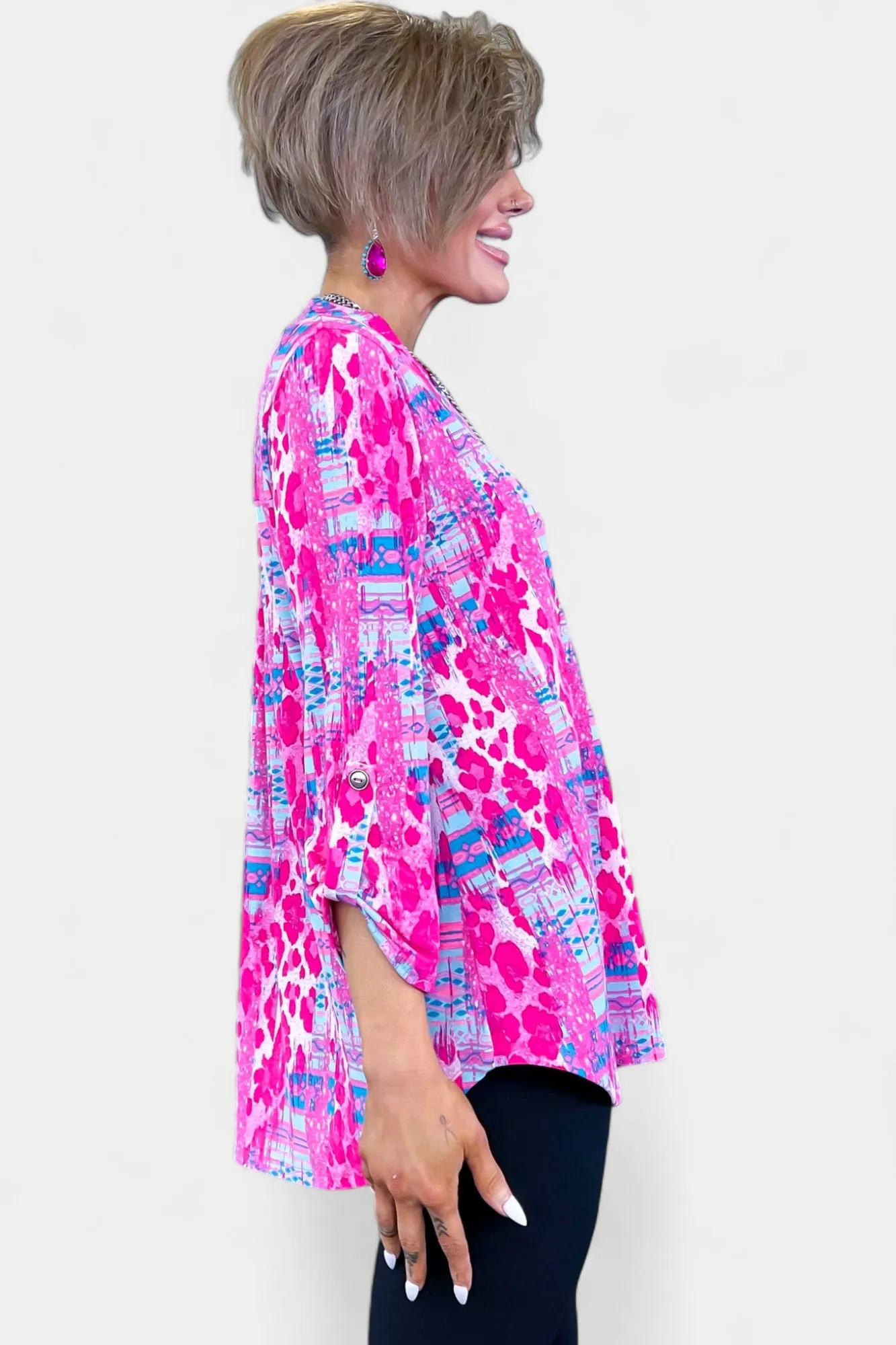 Blue & Pink Animal Lizzy Top sold by ZZs product image thumbnail 3