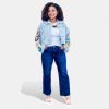 Light Wash Crochet Denim Jacket sold by ZZs