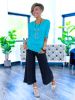 Black Cora Crop Pants sold by ZZs