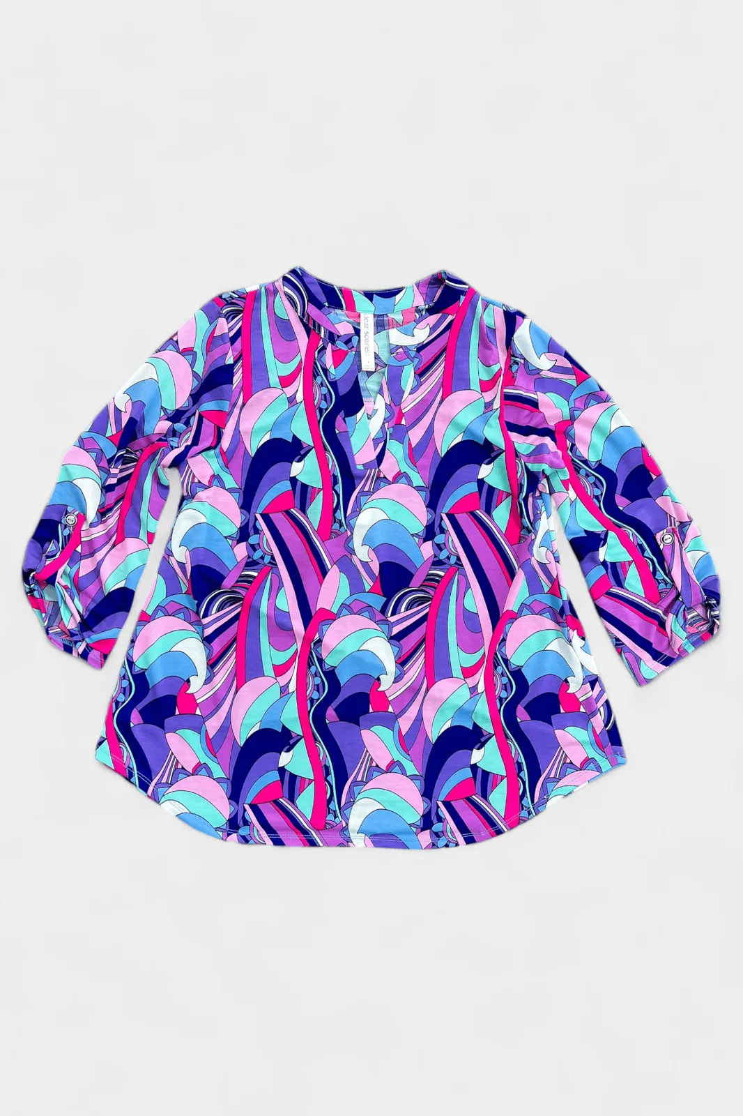 Blue Multi Abstract Lizzy Top sold by ZZs product image thumbnail 2