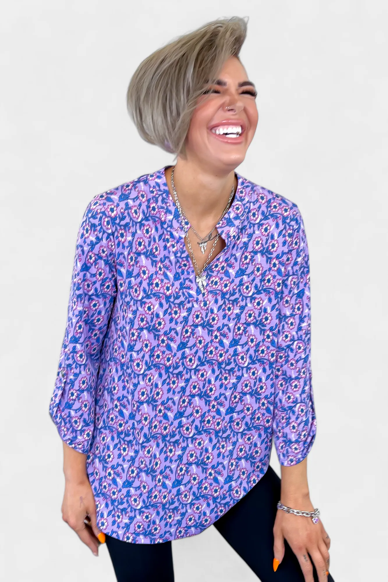 Lavender Flower Lizzy Top sold by ZZs