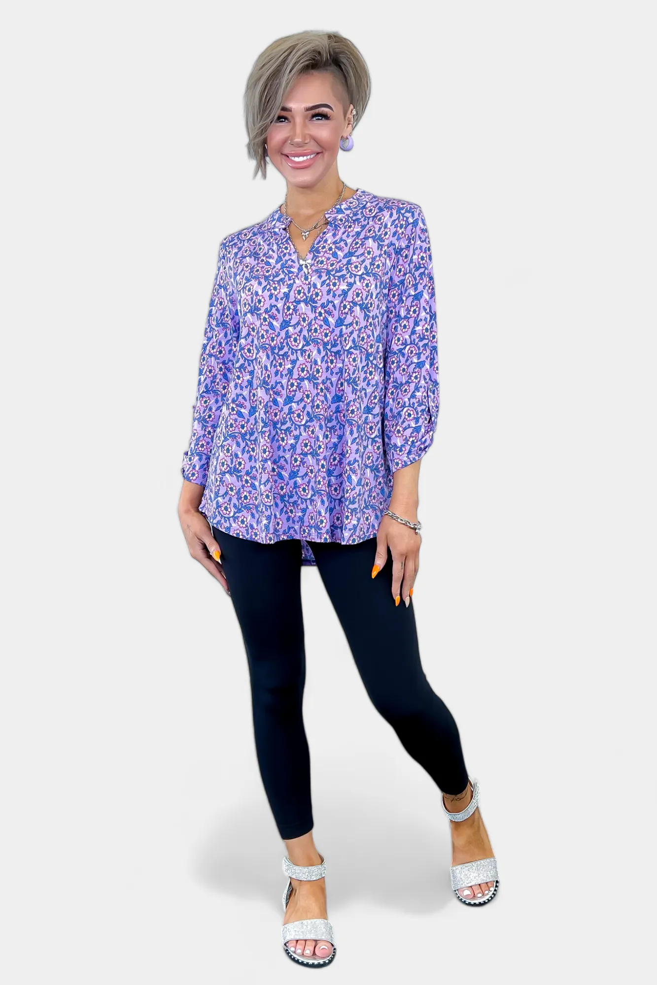 Lavender Flower Lizzy Top sold by ZZs product image thumbnail 3