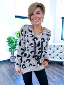 Leopard Hoodie | Grey sold by ZZs
