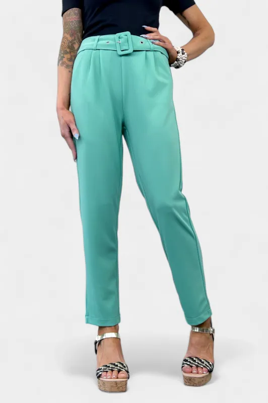 Sage Belted Stretch Pants sold by ZZs