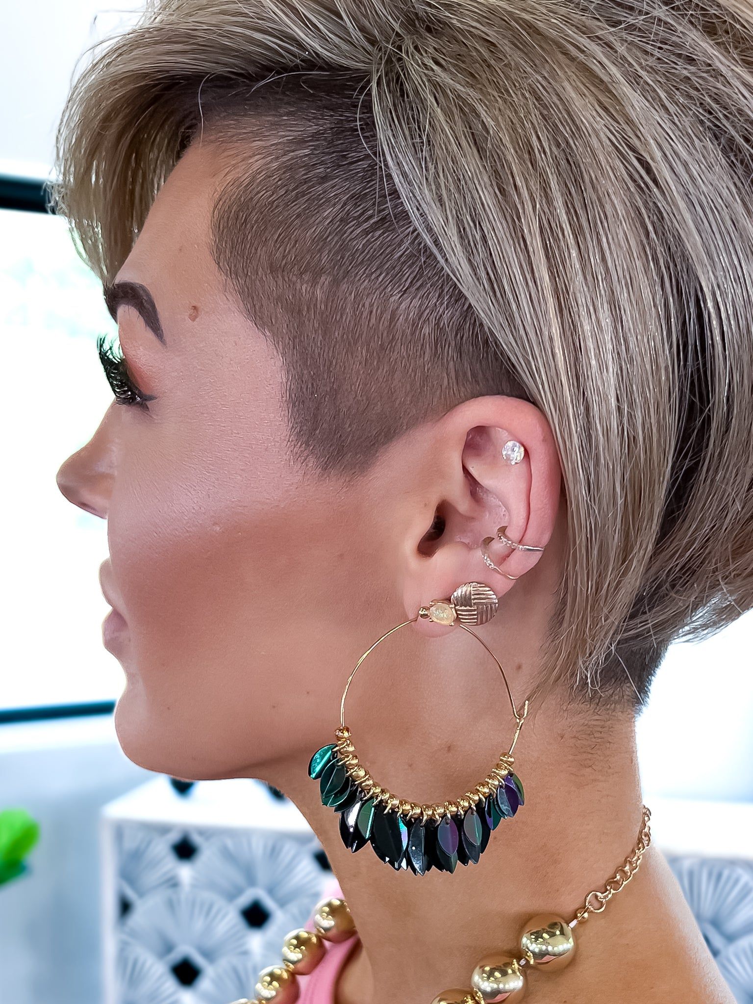 Sequin Cluster Earrings sold by ZZs product image thumbnail 2