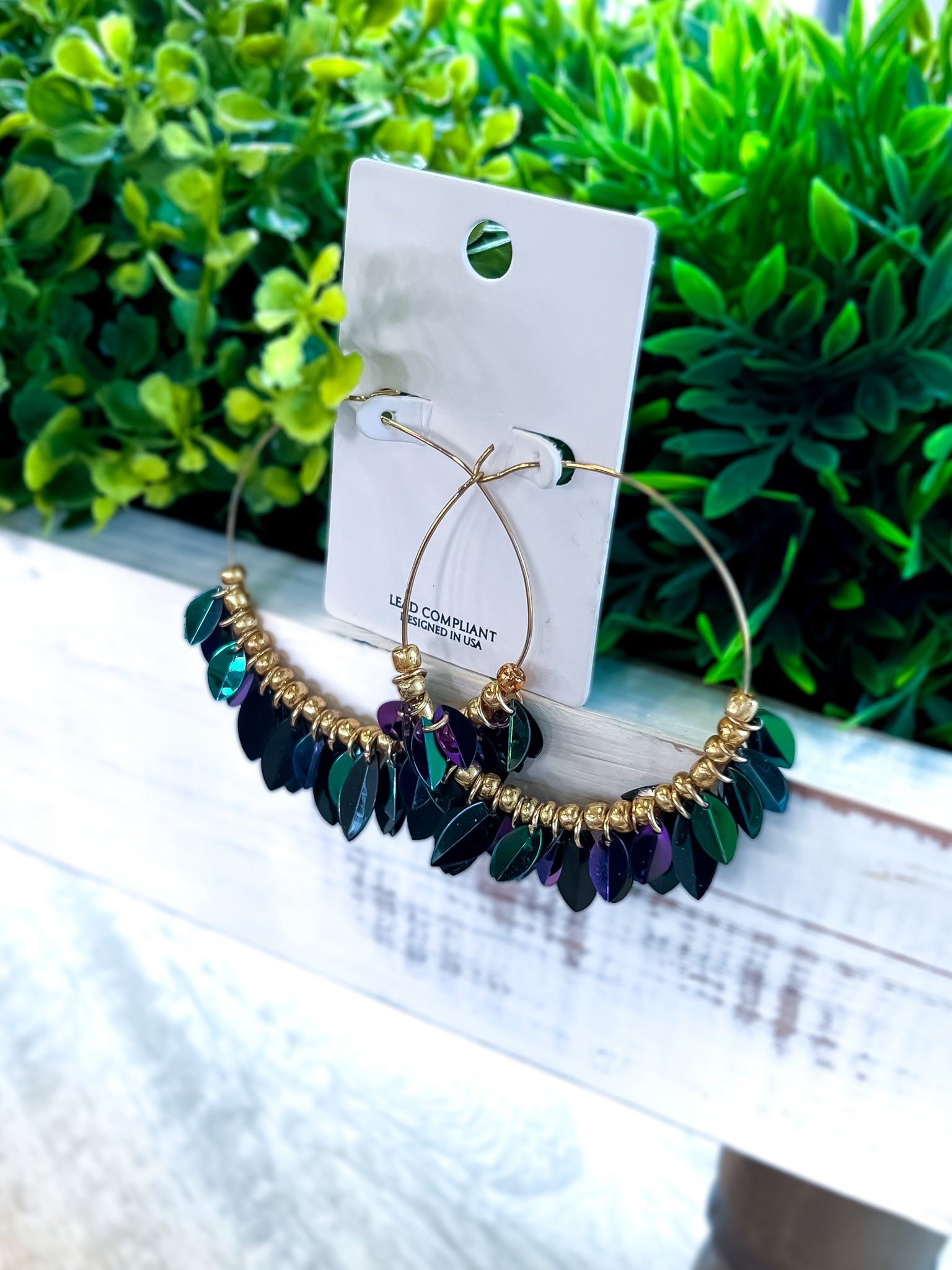 Sequin Cluster Earrings sold by ZZs