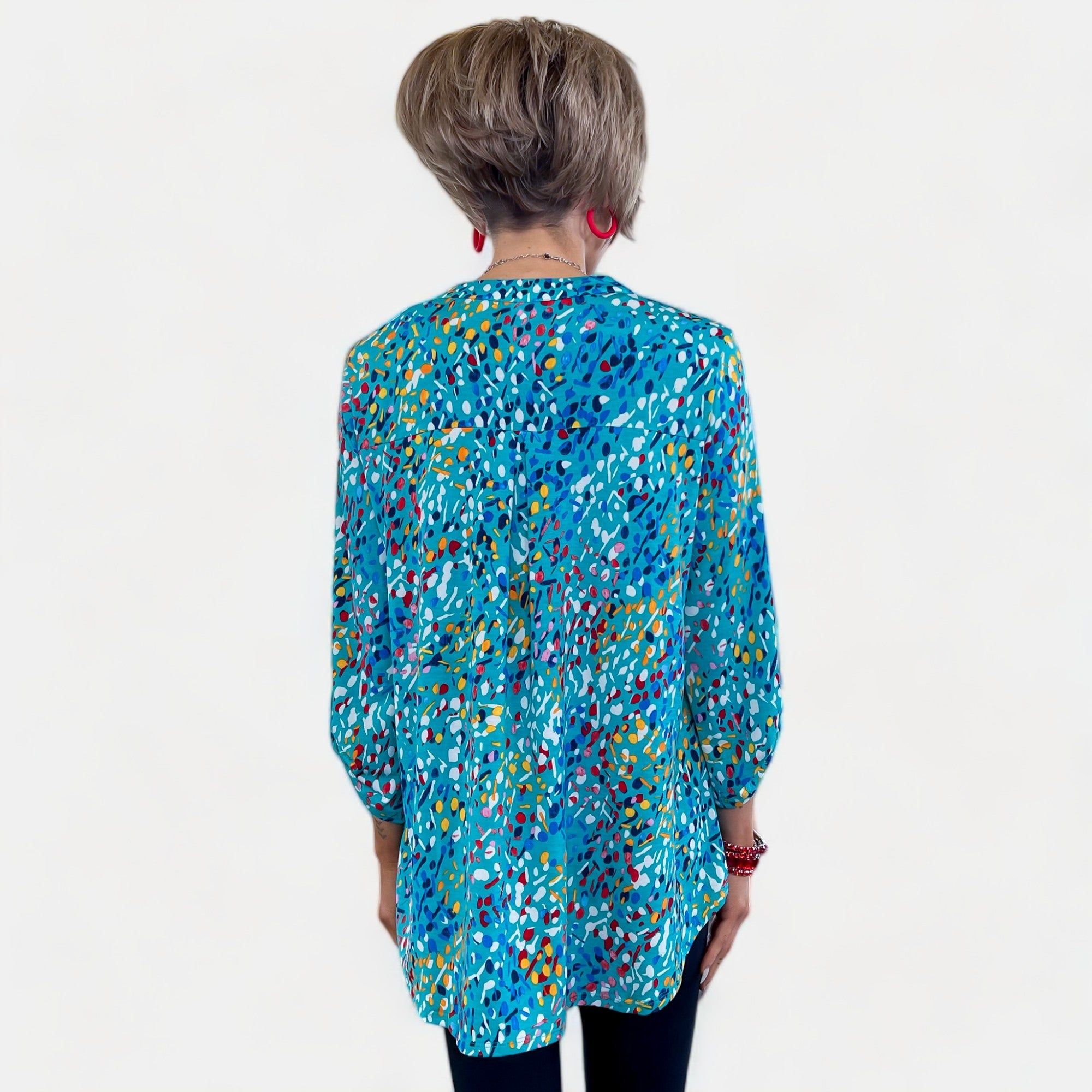 Teal Speckled Lizzy Top sold by ZZs product image thumbnail 5