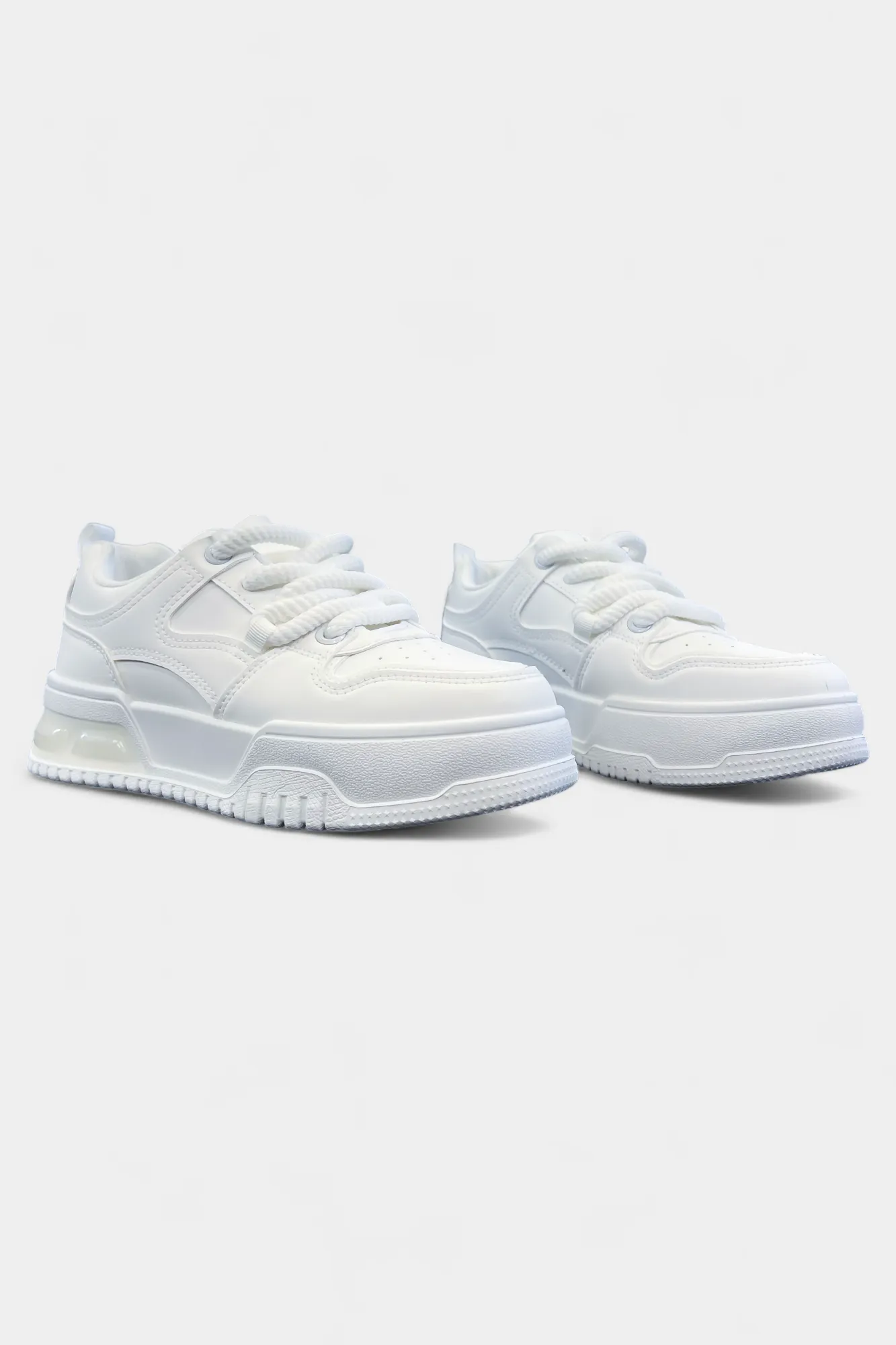 White Platform Sneakers sold by ZZs product image thumbnail 4