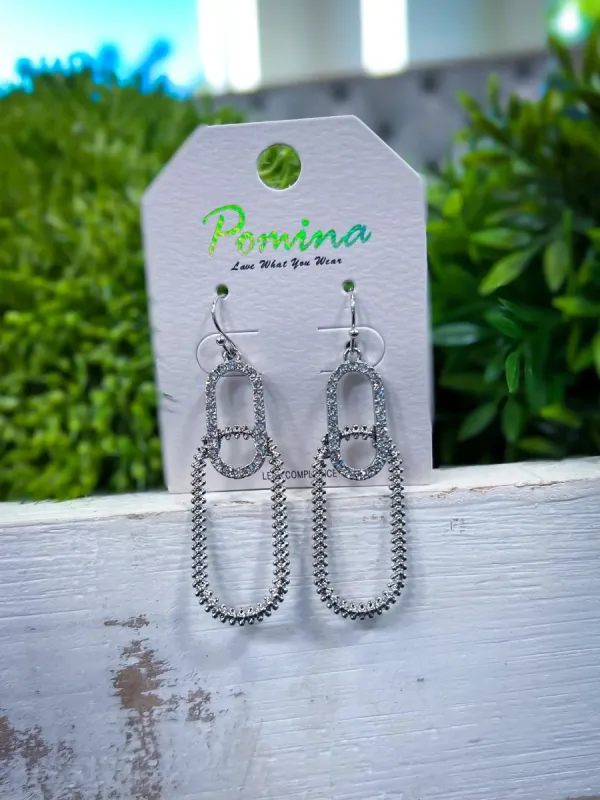 Open Oval Earrings | Silver sold by ZZs