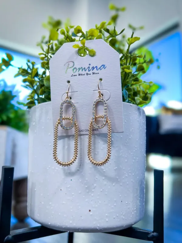 Open Oval Earrings | Gold sold by ZZs
