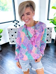 Raine Top | Patchwork [NO RETURNS] sold by ZZs