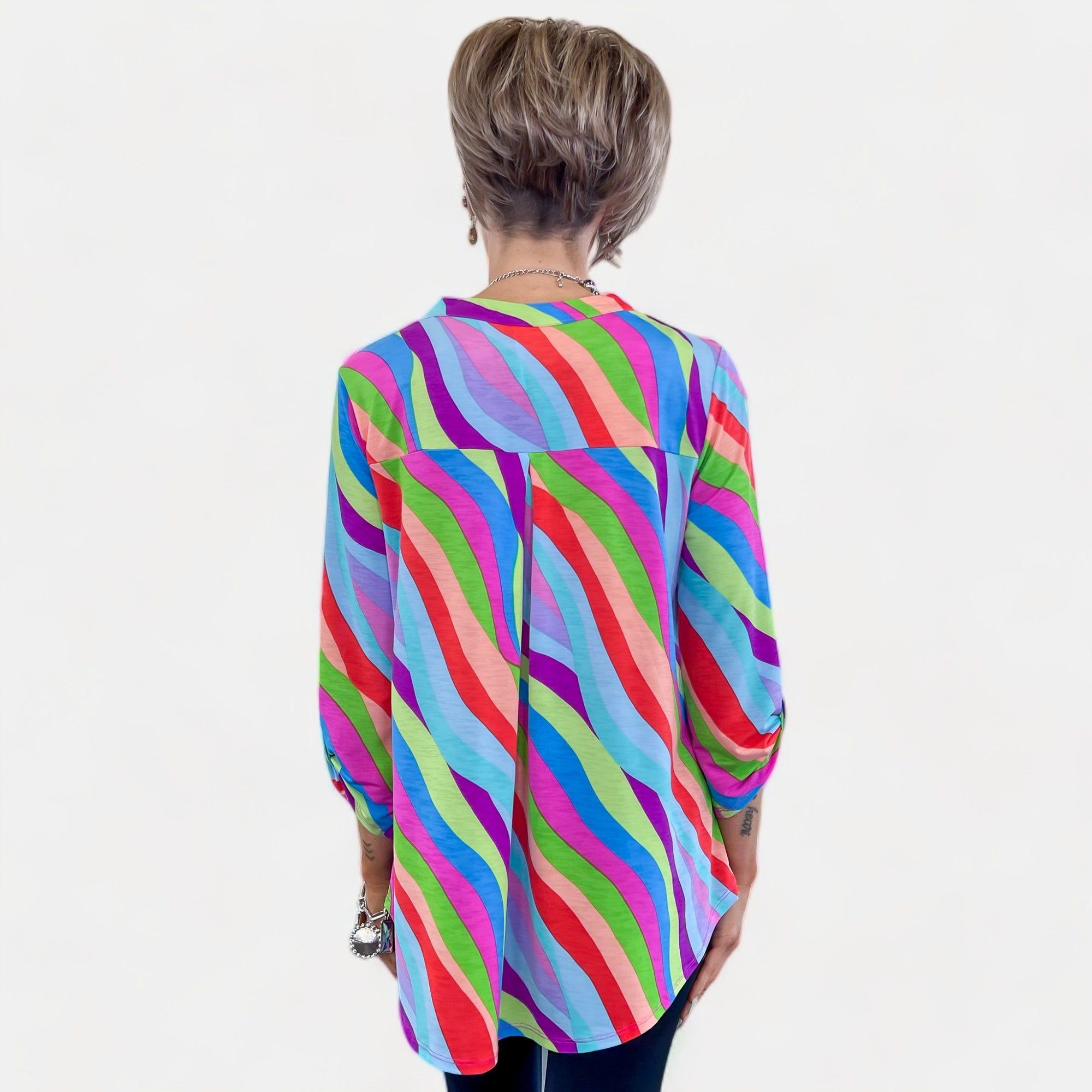 Multi Stripes Lizzy Top sold by ZZs product image thumbnail 5