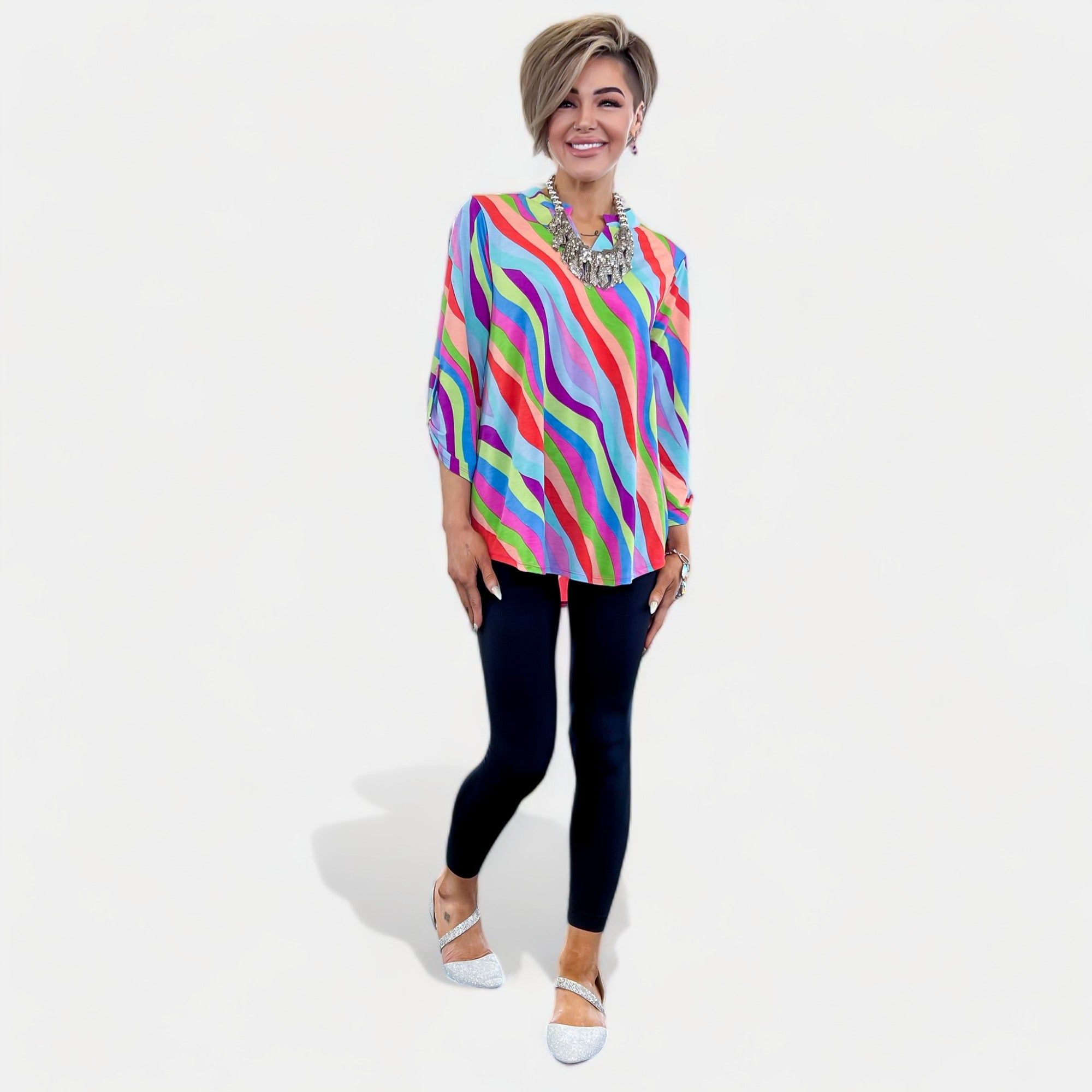 Multi Stripes Lizzy Top sold by ZZs product image thumbnail 3