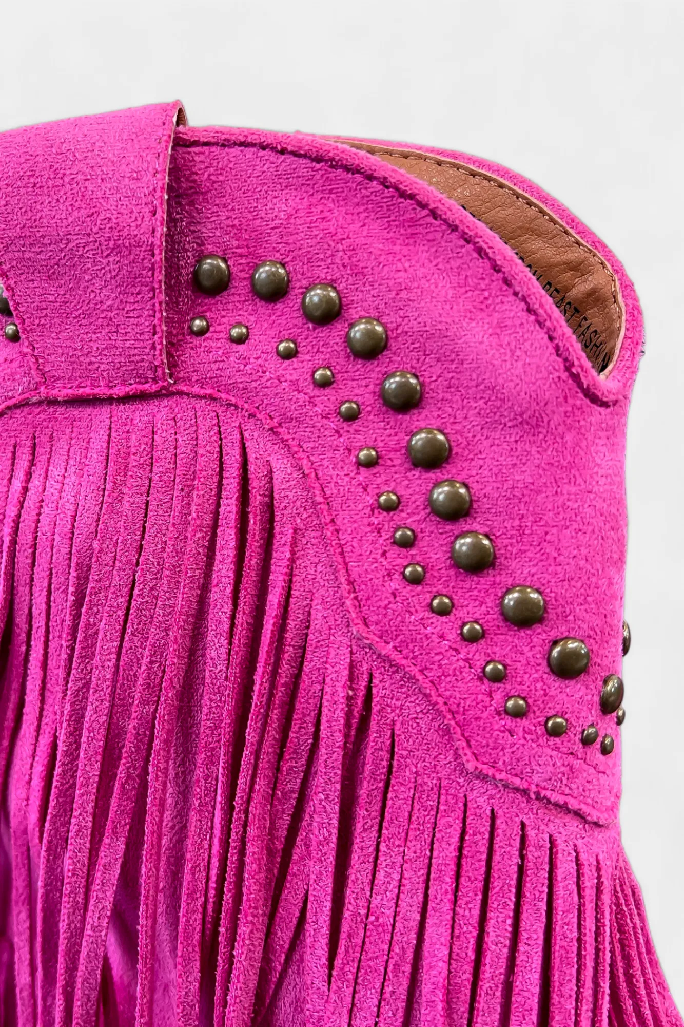 Fuchsia Western Fringe Short Boots sold by ZZs product image thumbnail 4