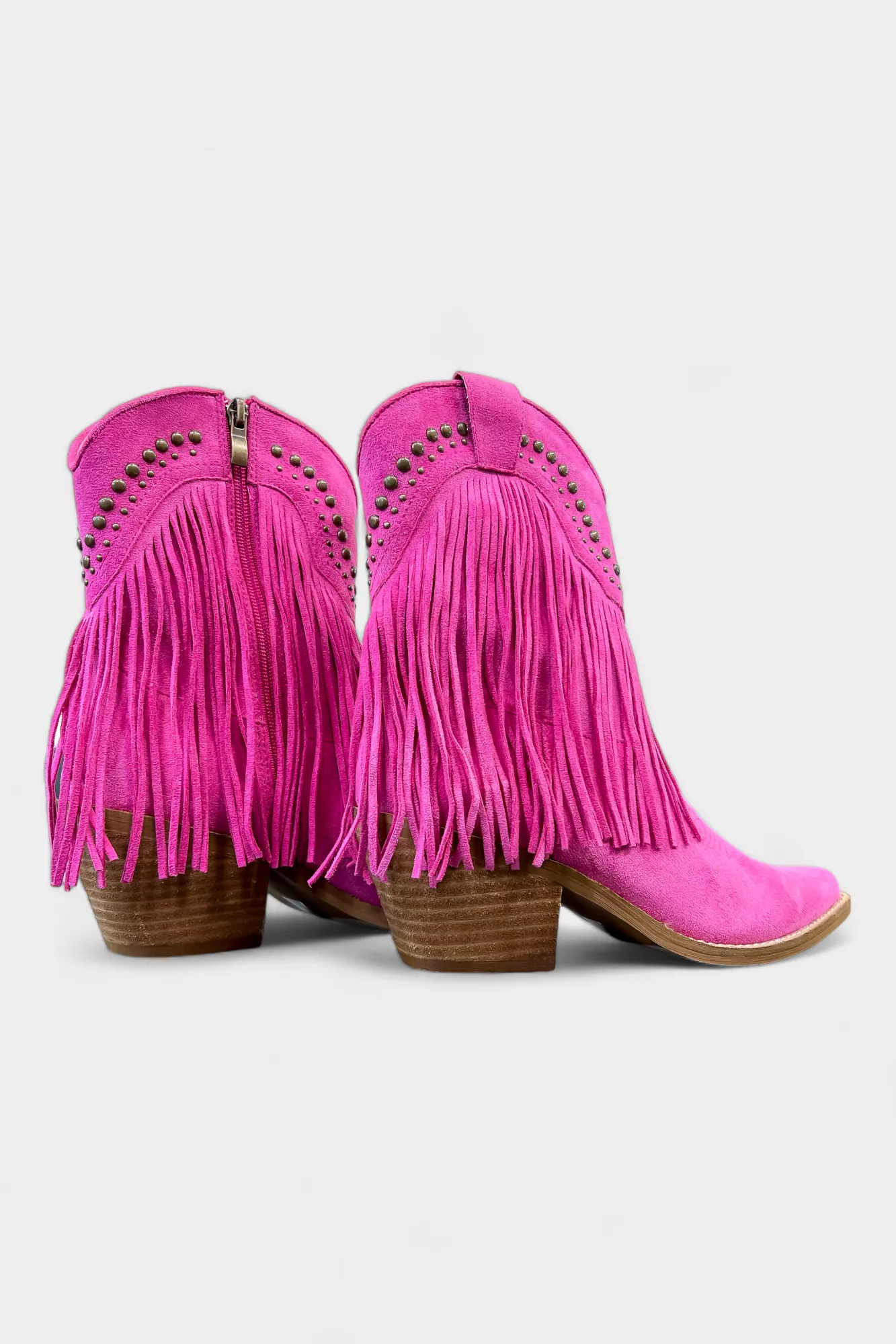 Fuchsia Western Fringe Short Boots sold by ZZs product image thumbnail 3