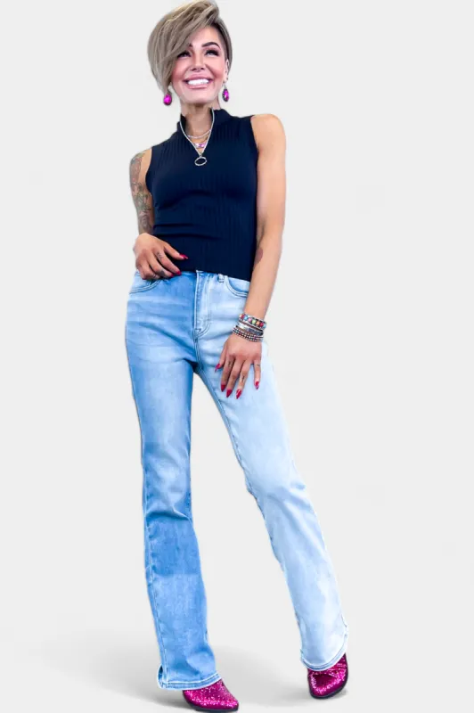 Black Ribbed Zipper Tank sold by ZZs