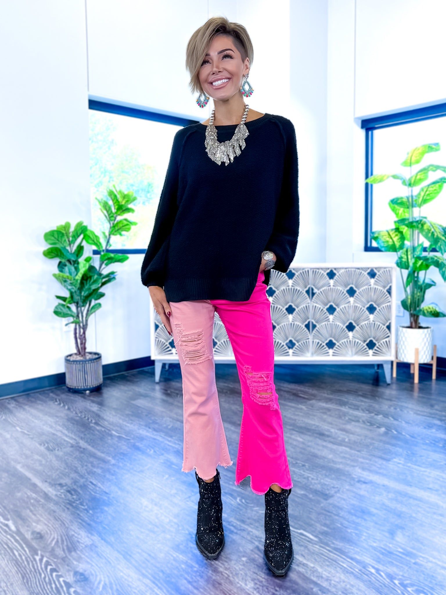 Black Textured Pullover Top sold by ZZs product image thumbnail 3