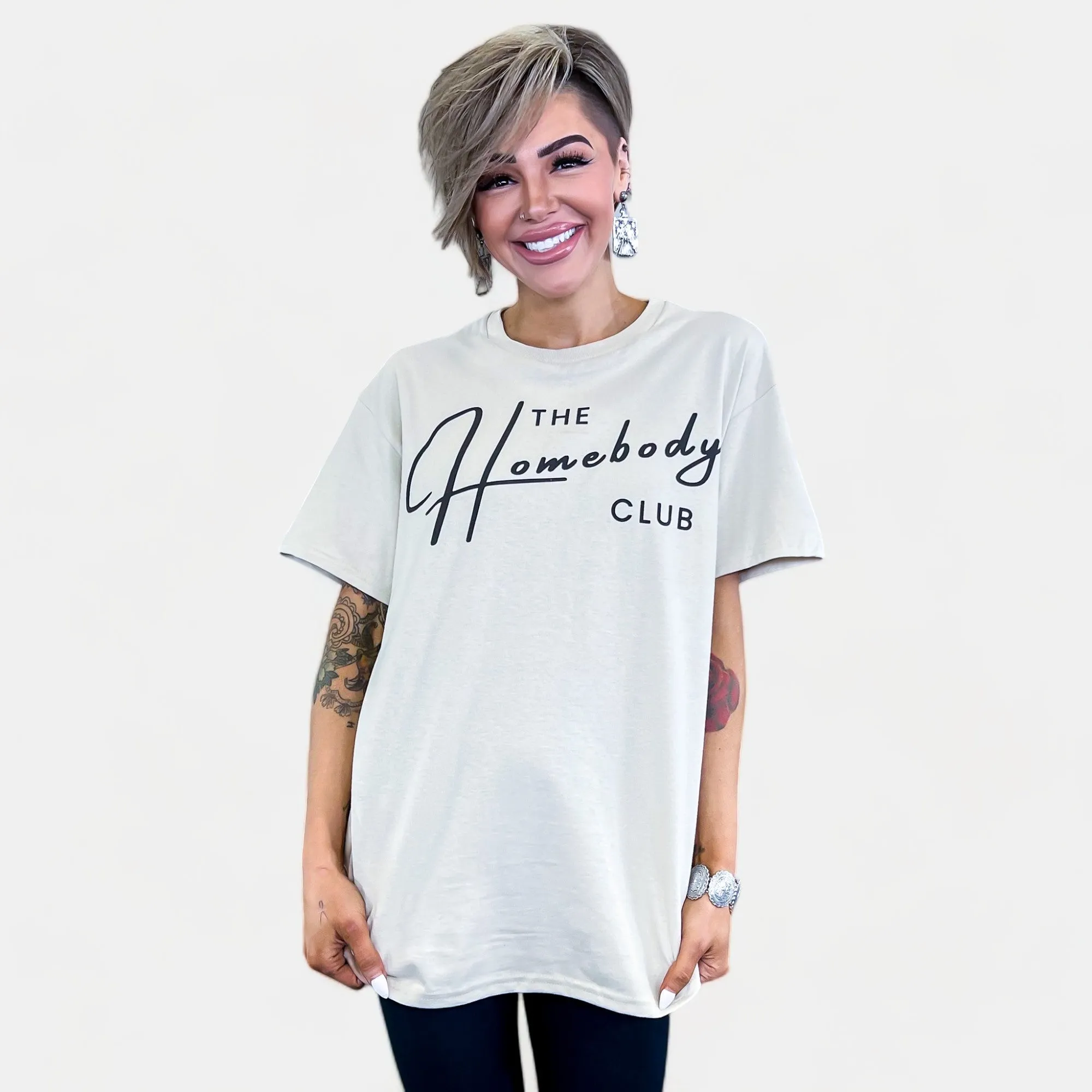 Homebody Club Graphic T-Shirt sold by ZZs