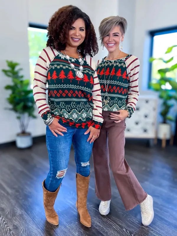 Holiday Top | Green sold by ZZs