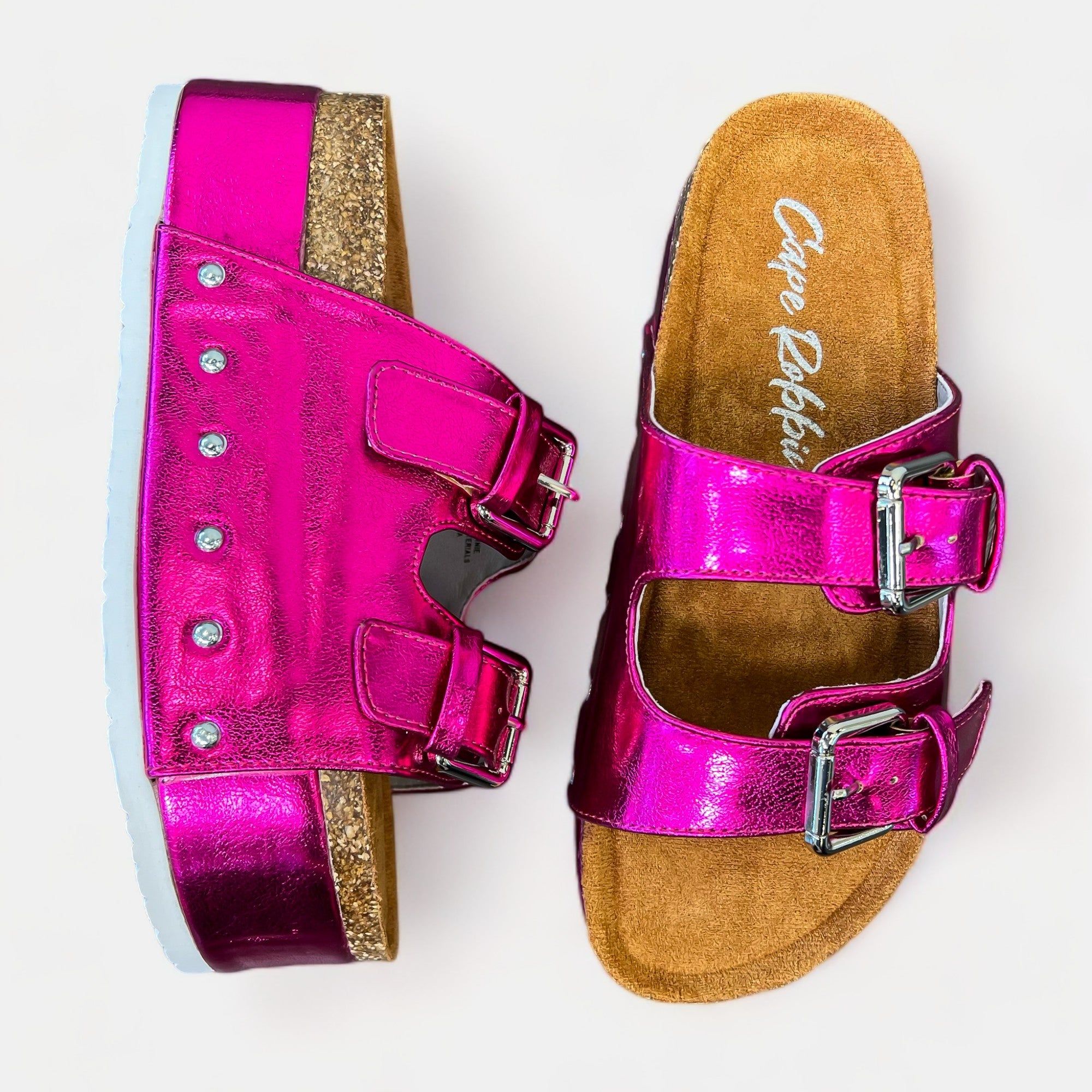 Fuchsia Metallic Platform Sandals sold by ZZs product image thumbnail 2