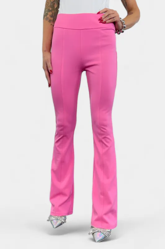 Pink High Waisted Flare Pants [NO RETURNS] sold by ZZs