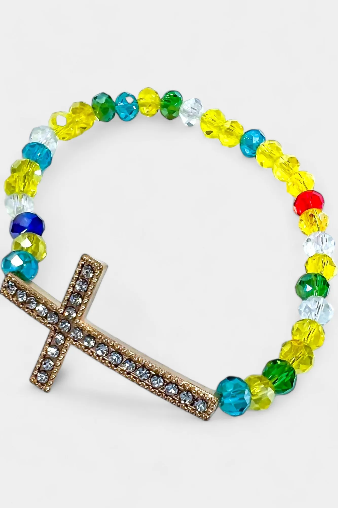Multi Simple Cross Stretch Bracelet sold by ZZs product image thumbnail 2