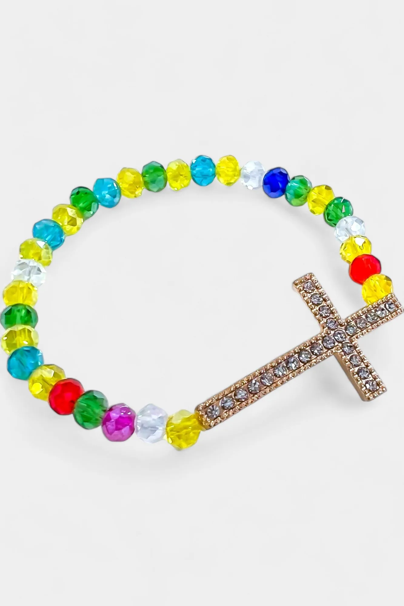 Multi Simple Cross Stretch Bracelet sold by ZZs product image thumbnail 3