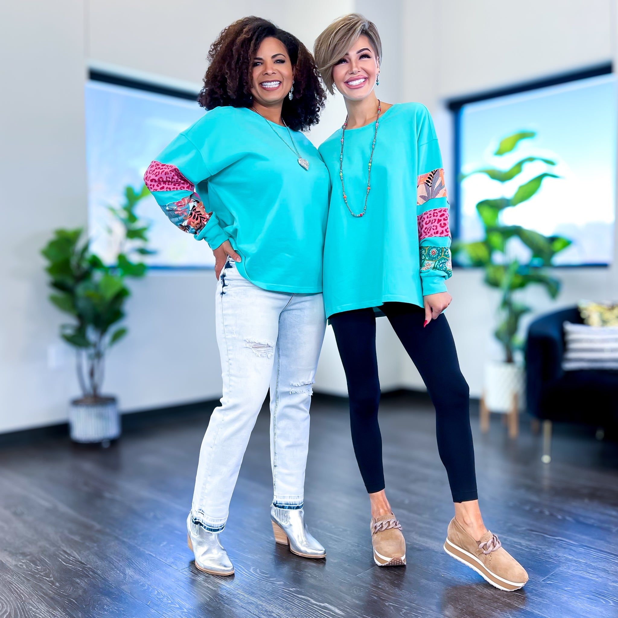 Green Mixed Print Top sold by ZZs product image thumbnail 4