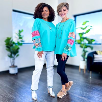 Green Mixed Print Top sold by ZZs