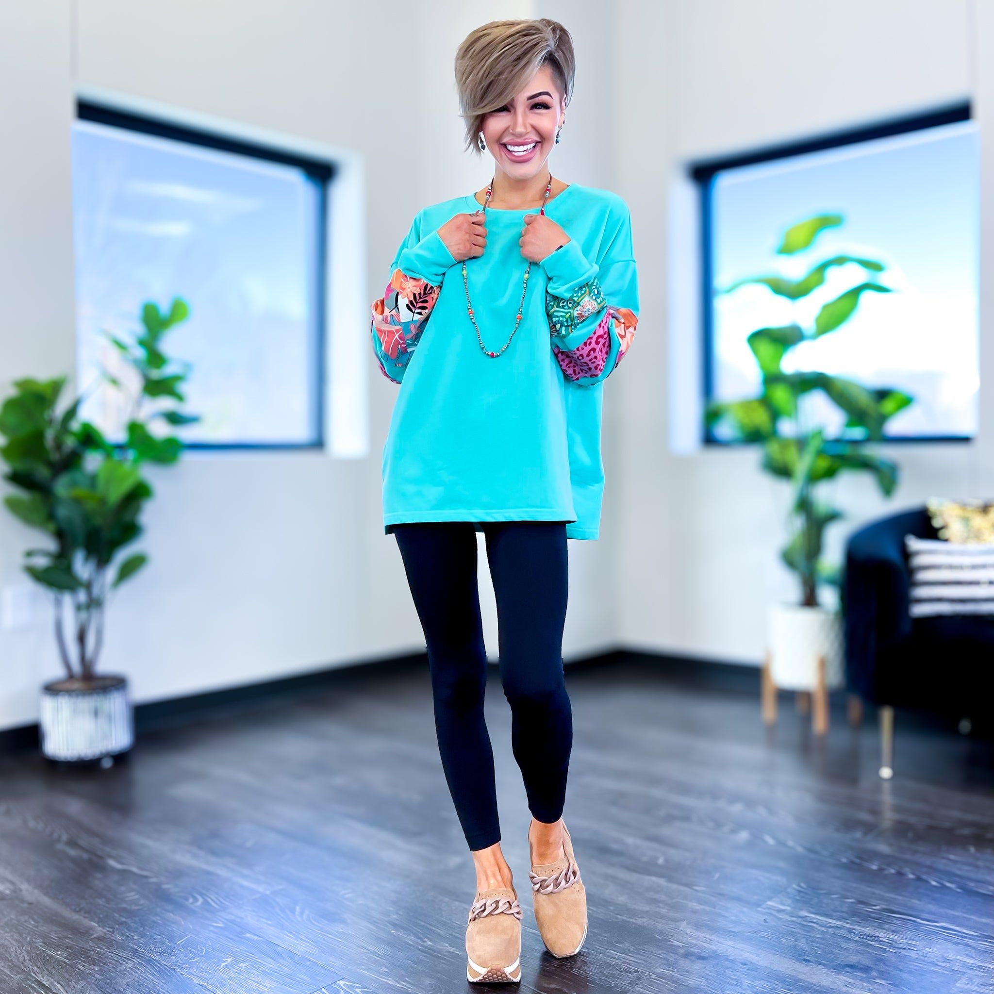 Green Mixed Print Top sold by ZZs product image thumbnail 2