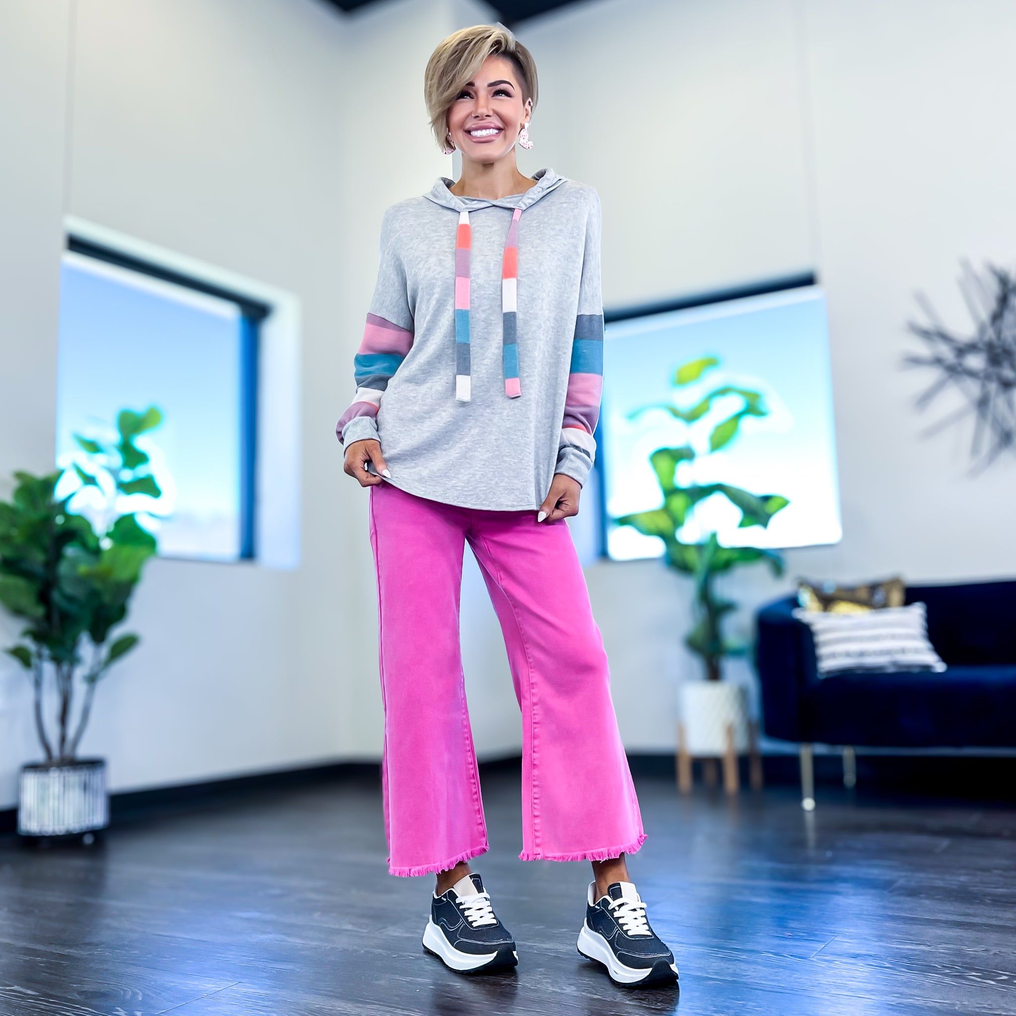 Multi Stripe Pullover Hoodie sold by ZZs product image thumbnail 3