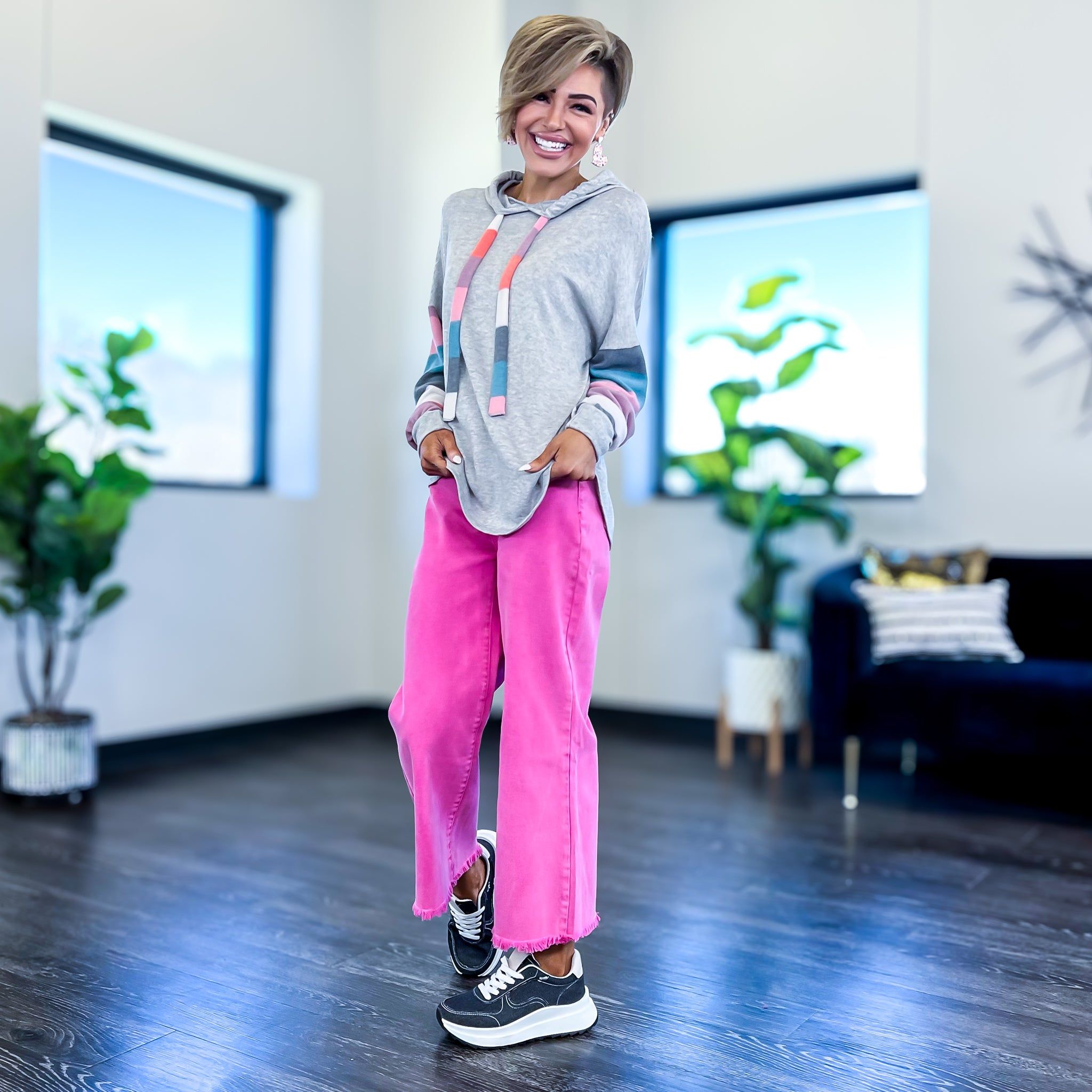 Multi Stripe Pullover Hoodie sold by ZZs product image thumbnail 5