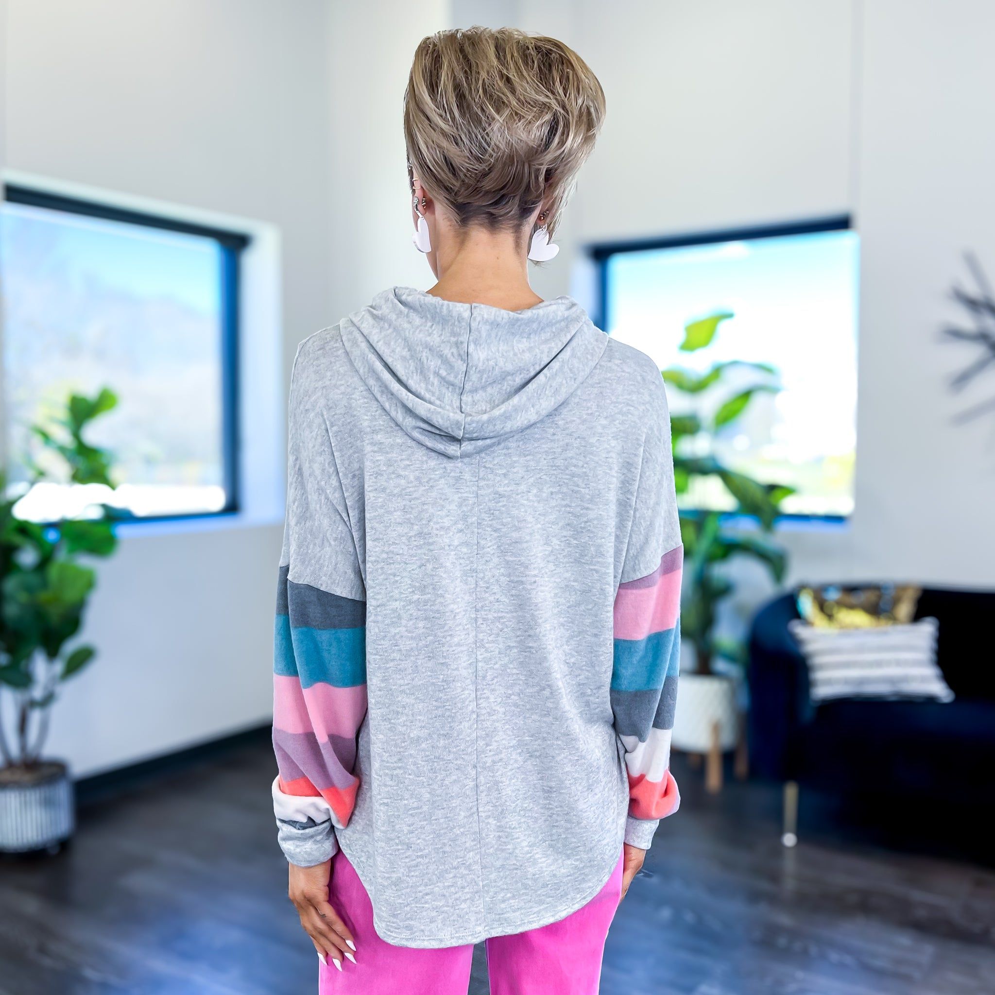 Multi Stripe Pullover Hoodie sold by ZZs product image thumbnail 4