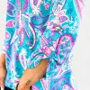 Aqua Paisley Lizzy Top sold by ZZs