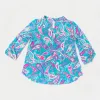 Aqua Paisley Lizzy Top sold by ZZs