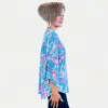 Aqua Paisley Lizzy Top sold by ZZs