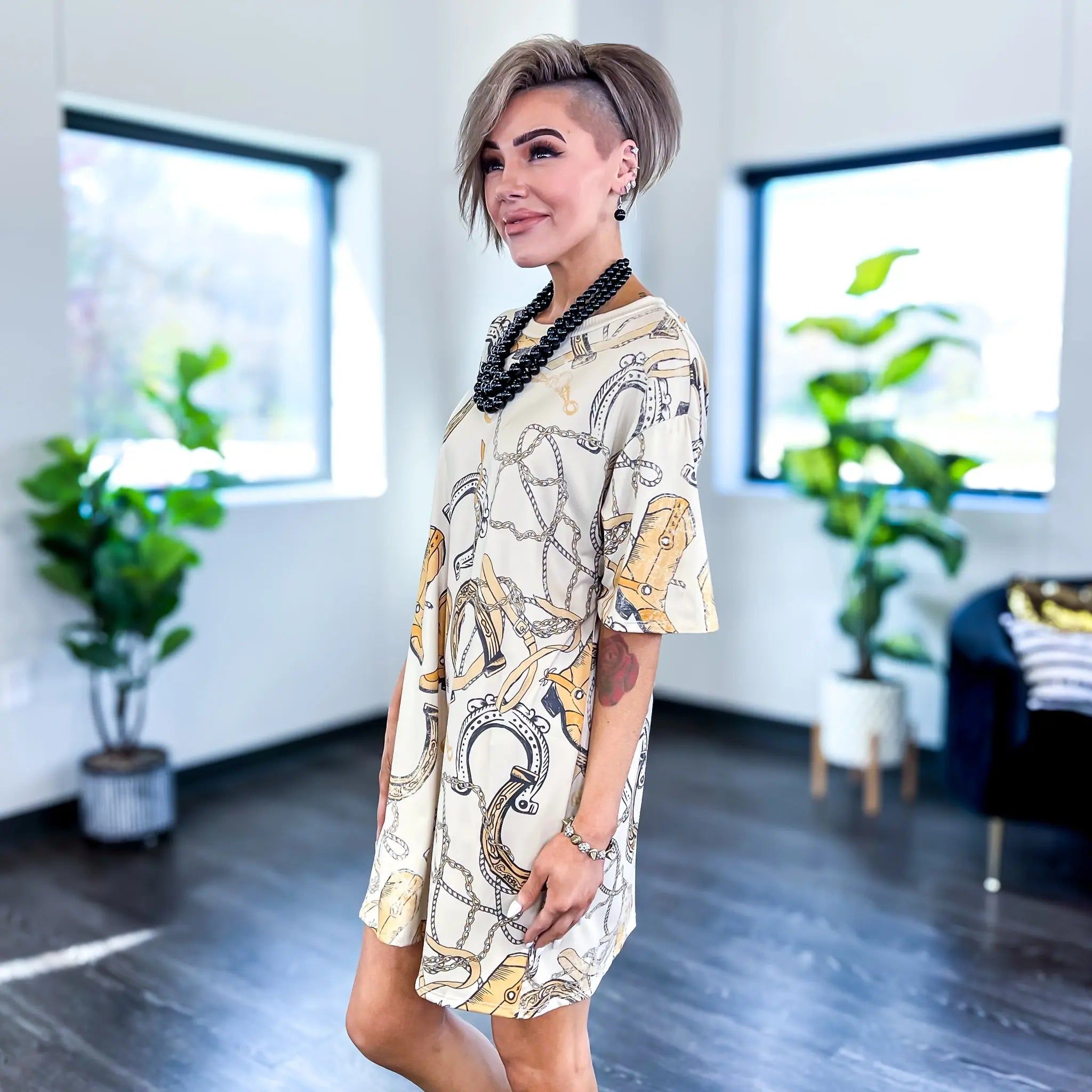 Western One Size Silky Jersey Dress sold by ZZs product image thumbnail 5